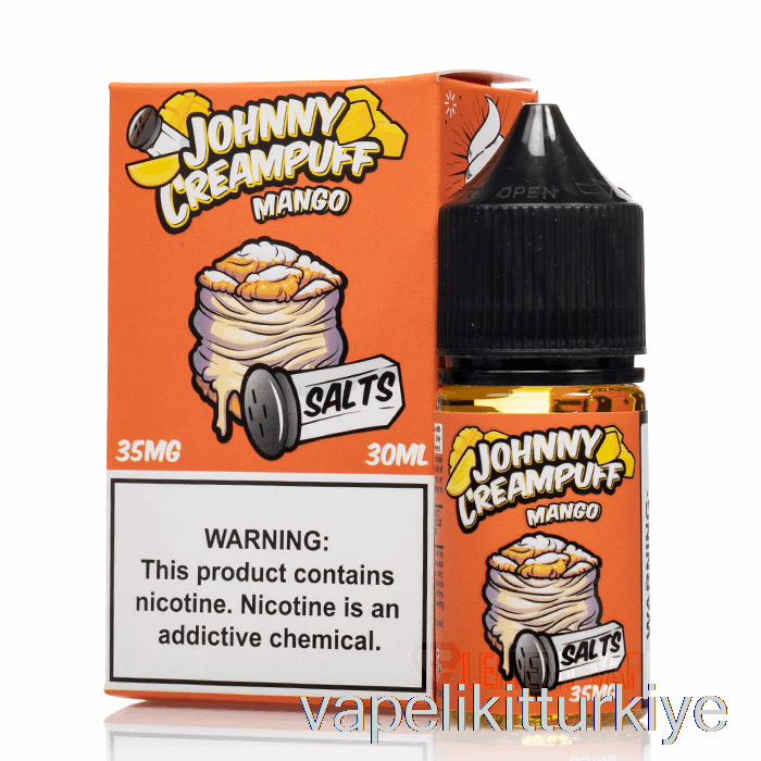 Vape Elektronik Sigara Mango - Johnny Creampuff Tuzları - 30ml 50mg